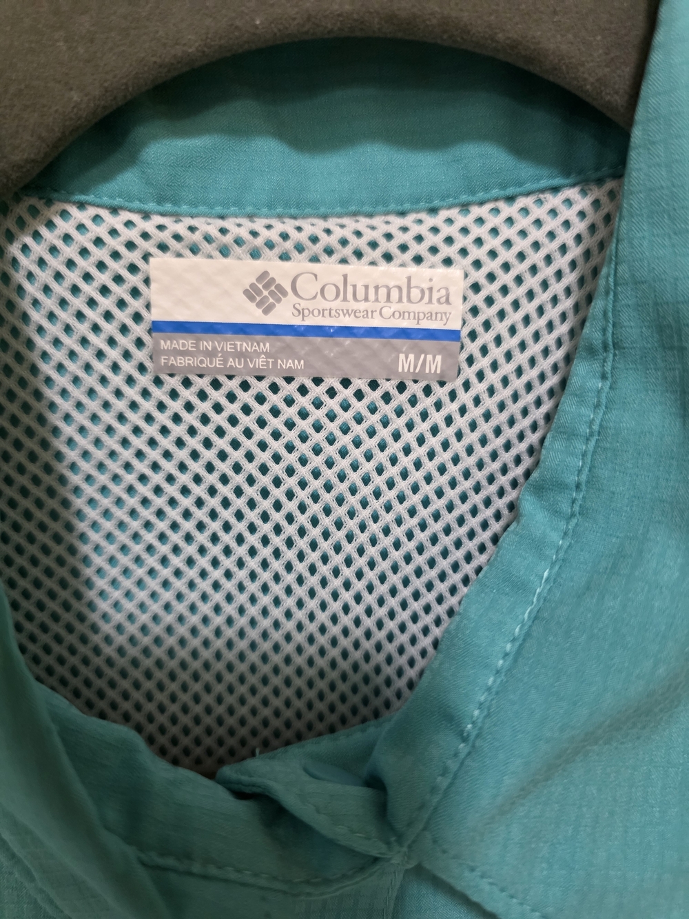 Columbia Women Teal Short Sleeve Button Shirt Size 8 - Picture 6 of 12